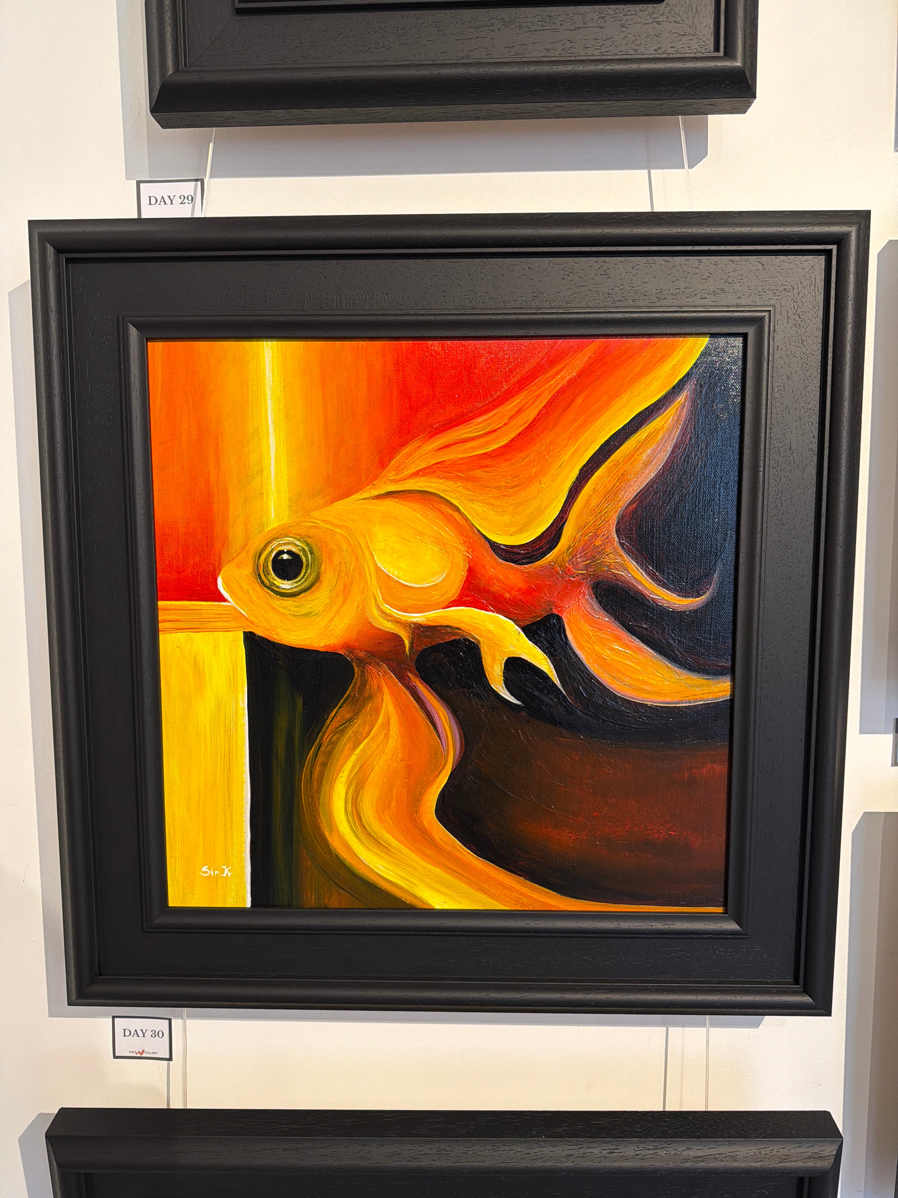 Day 30 Goldfish on canvas