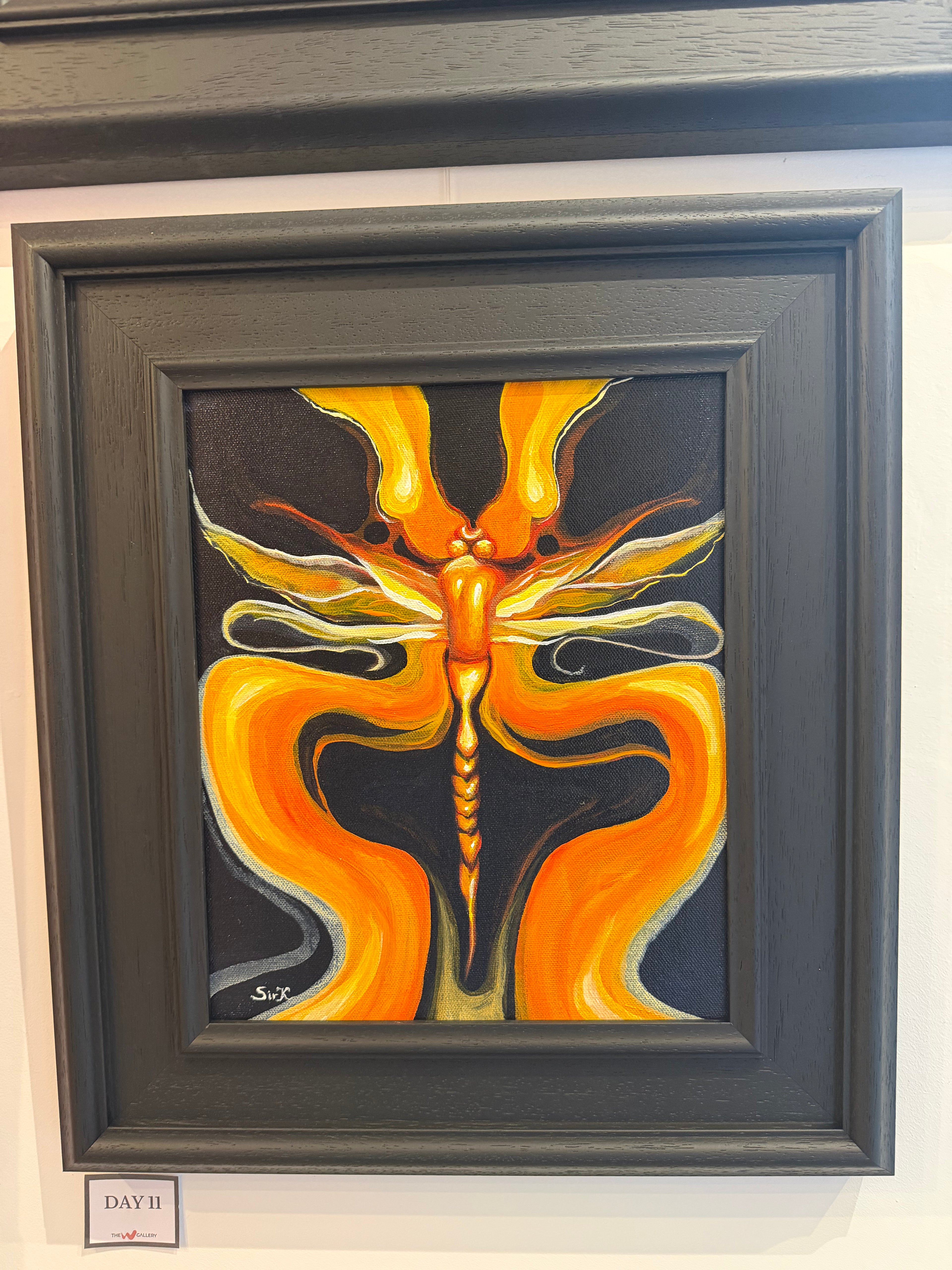 Day 11 Dragonfly on canvas