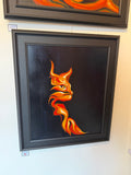 Day 18 Wild Cat on canvas