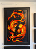 Day 15 Koi Fish on canvas