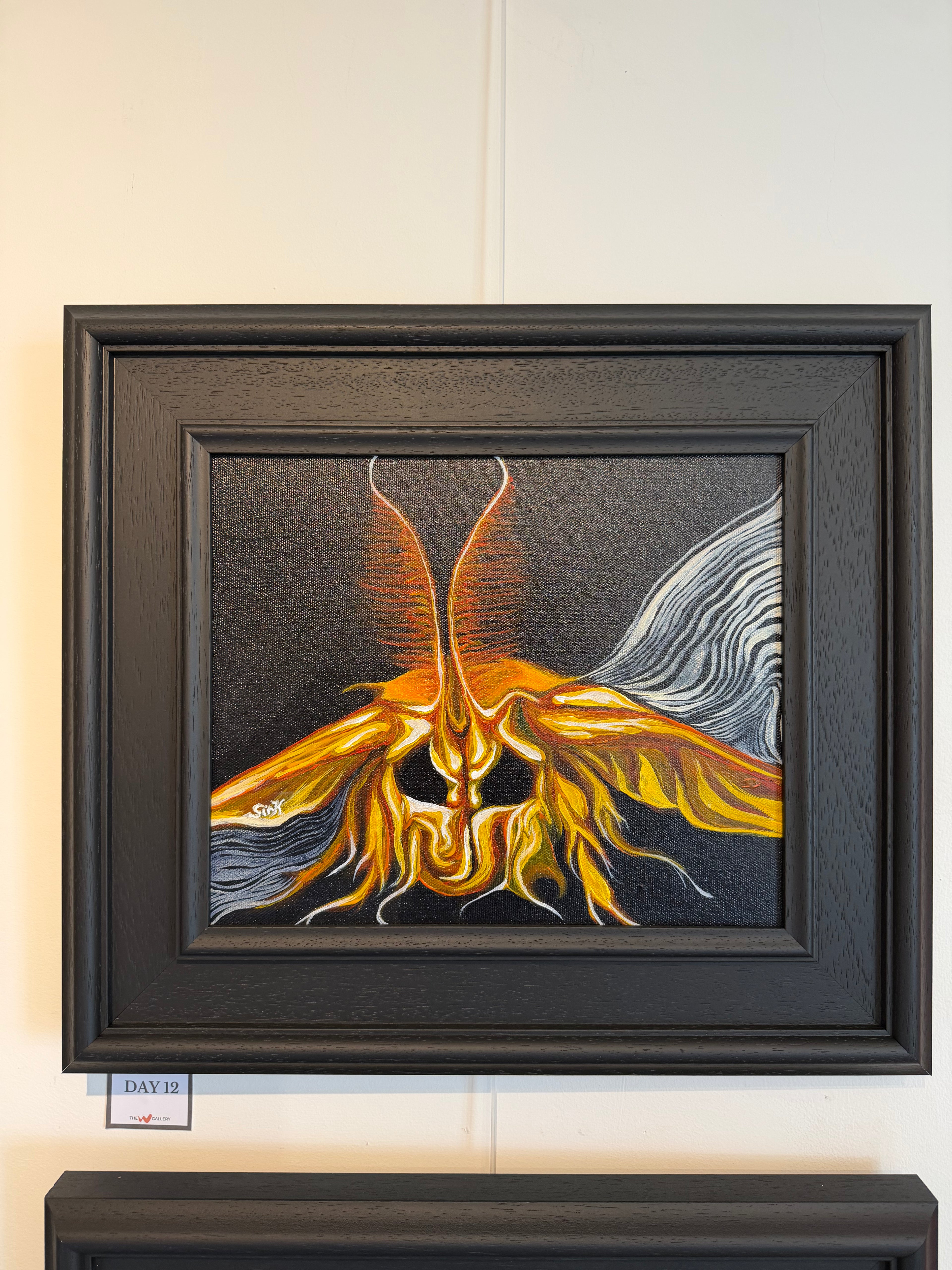 Day 12 Moth on canvas
