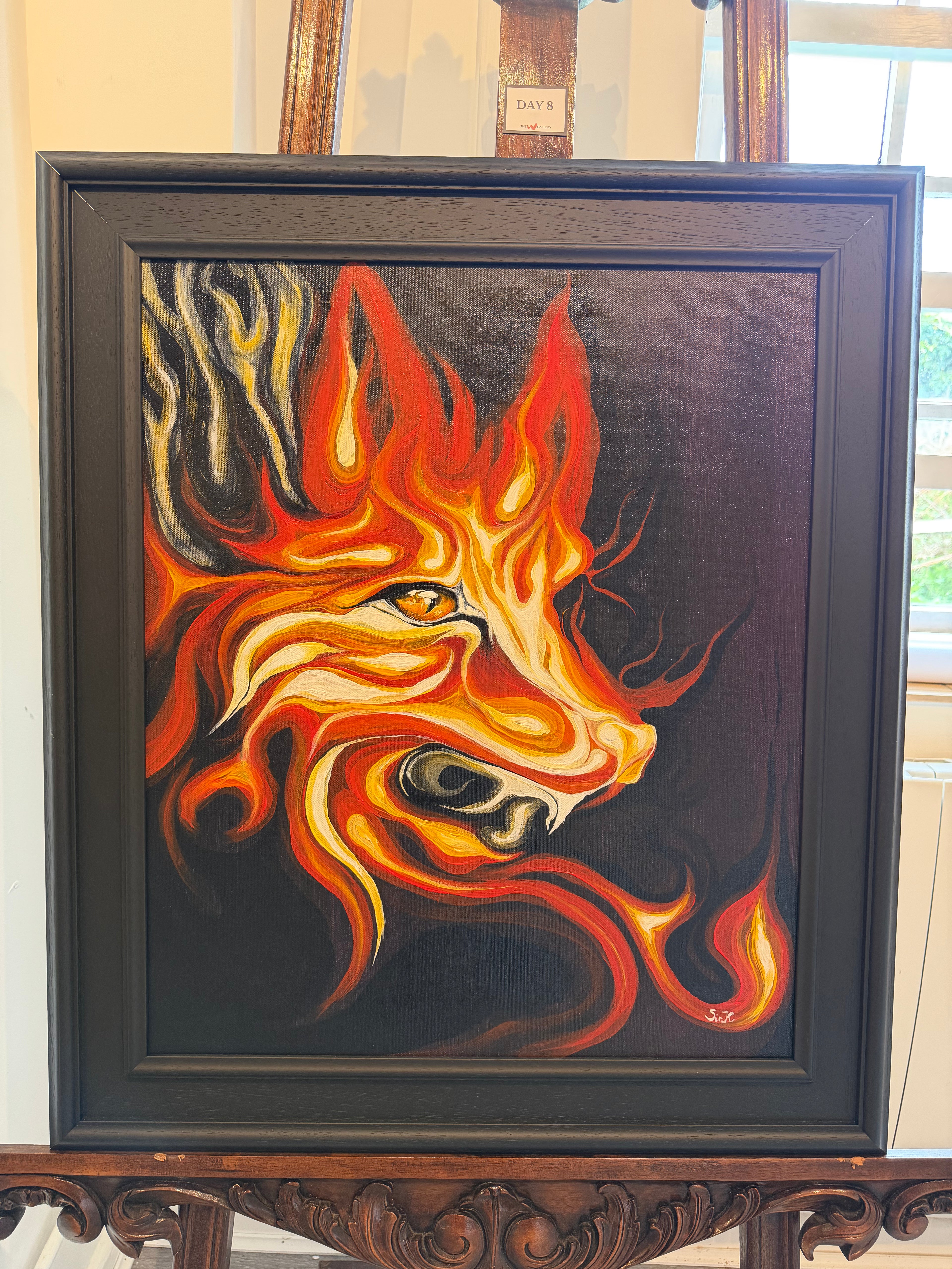 Day 8 Fox on canvas