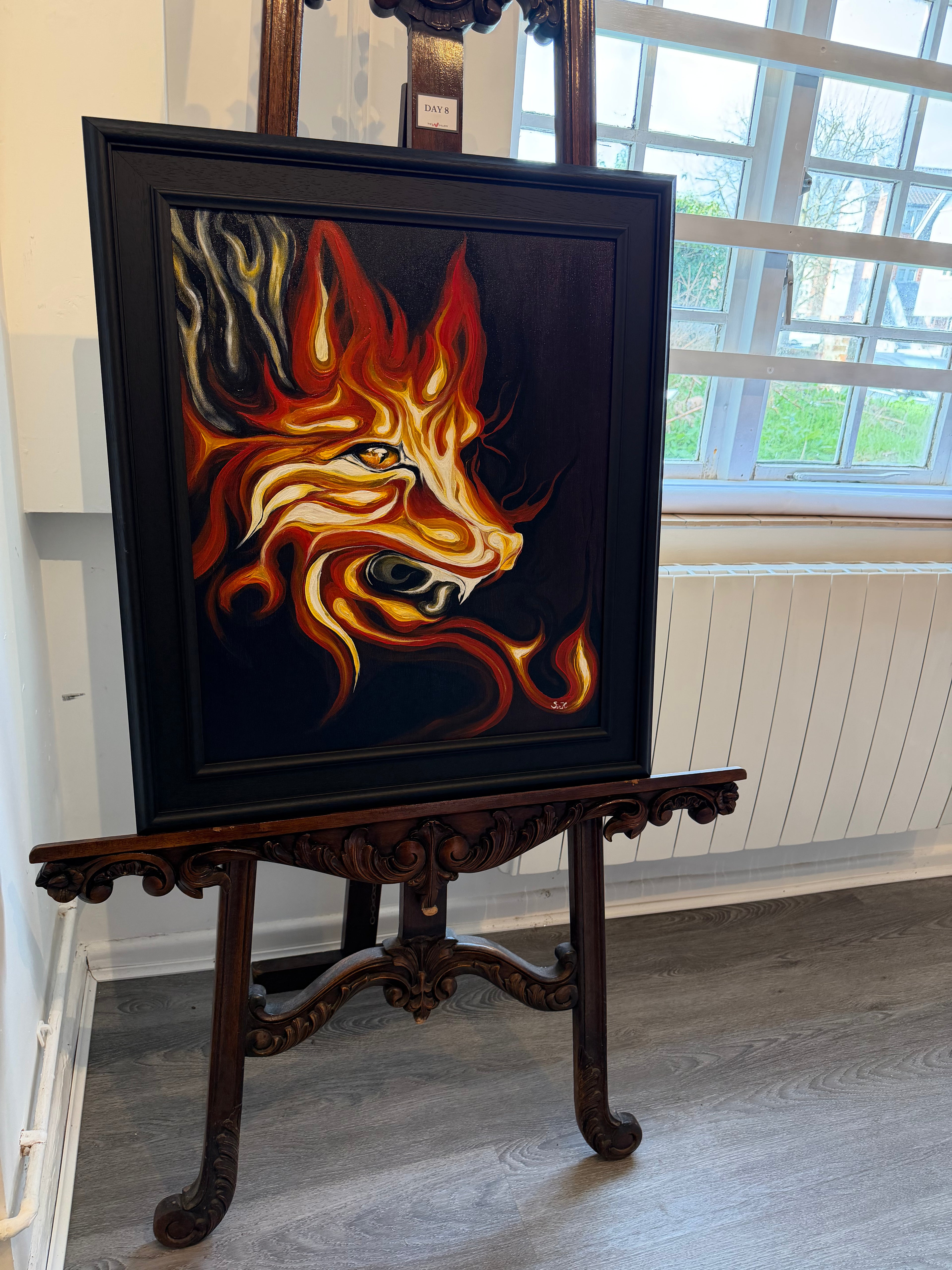 Day 8 Fox on canvas